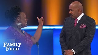 Steve meets Courtnay! | Family Feud