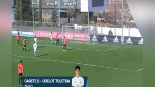 Крутой финт от 14 летнего сына Зидана