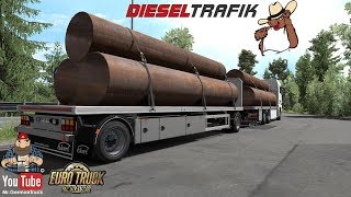 [ETS2 v1.35] Flatbed Addon For Tandem for Rigid chassis pack for all SCS trucks
