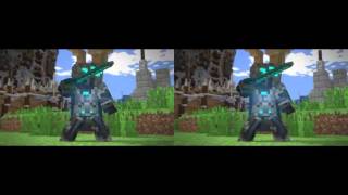 VR Side By Side (SBS) 3D Minecraft Video | Minecraft Battle