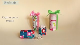Como hacer cajitas para regalo recicladas