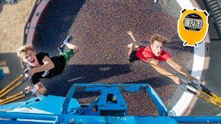 LAST TO FALL IN TOXIC ORBEEZ POOL WINS $5,000!! (GAME)