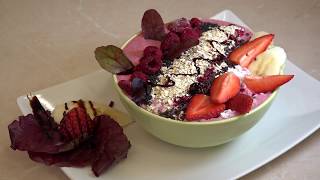Gyümölcsös müzli tál - vegán reggeli recept FittAnyukától