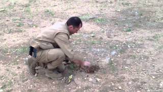 Peshmerga Diffusing an IED planted by ISIS!