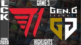 T1 vs GEN Highlights Game 3 | LCK Spring 2020 W2D5 | T1 vs Gen G G3