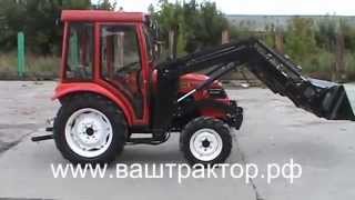 Минитрактор Dong Feng DF 244 с кабиной и погрузчиком ПФУ250S D