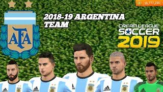 Dream league soccer 2019 Argentina new updat team/PROFILE DAT DOWNLOAD???