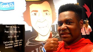 I MET DAVID DOBRIK AT THE CHICAGO POP UP SHOP! (a day before his birthday i bought the merch)