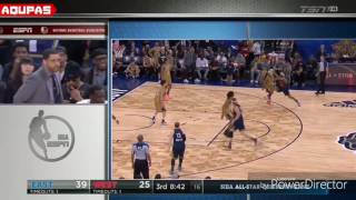 James Harden moves! Euro step step step and step!
