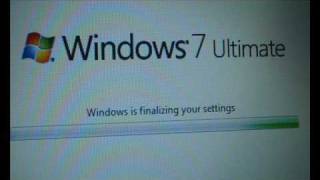 Asus EEE PC 1000H Windows 7 build 7000 install (pictures)