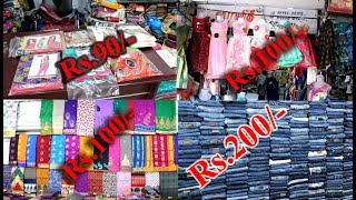 SAREE,CHURIDAR MATERIAL WHOLESALE MARKET  ERODE GANI MARKET/ NAMMA ERODE EPI 2 / KAMMANCHORU