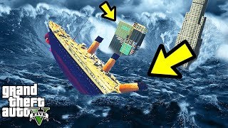 ЦУНАМИ и ТИТАНИК в GTA 5! (кто победит?)