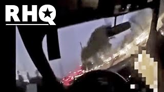 Reckless Cop Drives Into Pedestrian