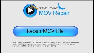Repair corrupt MOV files for Mac OS X