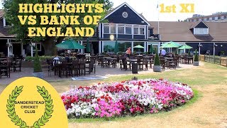 LAST OVER THRILLER! Highlights of Sanderstead Cricket Club 1st XI vs Bank of England 1st XI