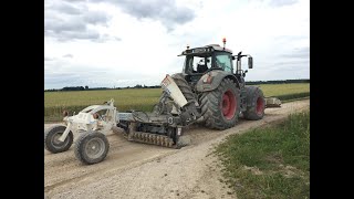 Réfection des chemins / FENDT 826 avec équipement STEHR / ETA La Louvière