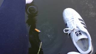Wet Adidas Superstars wet Puma socks