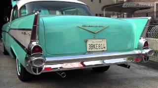 1957 Chevy Belair exhaust sound Ram-Jet350