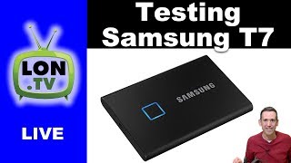 Livestream: Testing the Samsung T7 Portable SSD