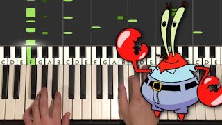 Spongebob Squarepants - Electric Zoo (Piano Tutorial Lesson)