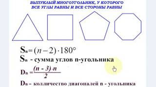 Многоугольники.  Геометрия 8, 9 класс.