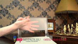Фирменный чехол-футляр-книжка для Lenovo Yoga Tablet 10 HD+ B8080-h золотой пластиковый
