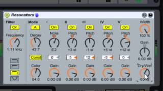 Resonators - Deeflash's Ableton Live Devices Tutorials