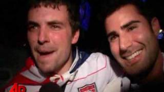 Raw Video: U.S. Soccer Fans Celebrate Win