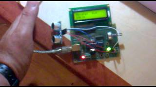 Saidino Mesafe Sensörü uygulaması HC-SR04 ve Flowcode