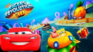 Шугаем в гонки Губки Боба  - SpongeBob Nick Racers Revolution 3D (Full Gameplay ) SpongeBob Games