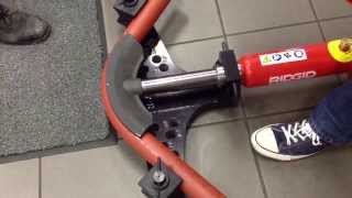 Neil pumps a Ridgid bender for 2 minutes...