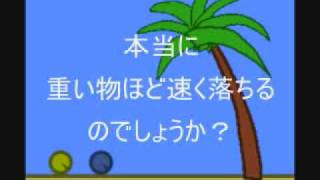 2008-11-28 物理（力学）：斜面と落体