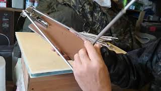 Подставка под зимние удочки,из хлама.