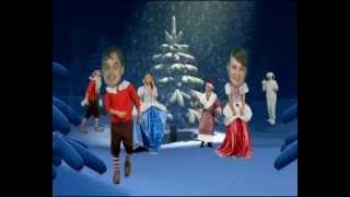В лесу родилась Елочка - поющие и танцующие головы Sugar Dance