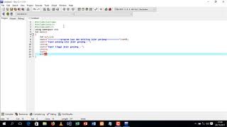 tutorial dev c++ program luas dan keliling jajar genjang