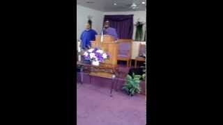 Apostle Donnie Rollie operating under the anointing