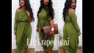 DIY: Draped Maxi Dress