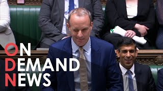 BIZARRE Moment Dominic Raab Winks at Angela Rayner at PMQs