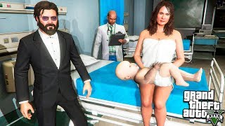 У МАЙКЛА РОДИЛСЯ РЕБЕНОК РЕАЛЬНАЯ ЖИЗНЬ #14 В ГТА 5 МОДЫ! ОБЗОР МОДА В GTA 5! ИГРЫ ГТА ВИДЕО MODS