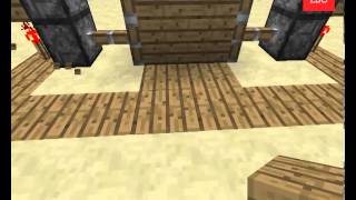 Acayip BASİT pistonlu otomatik kapı yapımı -Minecraft