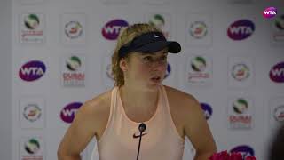 2018 Dubai press conference: Elina Svitolina looks ahead to Naomi Osaka