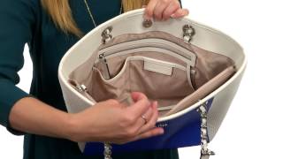 Calvin Klein Key Item Saffiano Leather Tote SKU:8047253