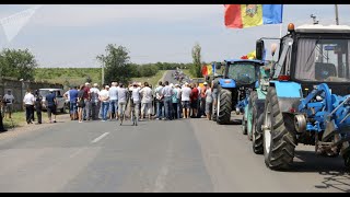 Протесты фермеров на юго-востоке Молдовы