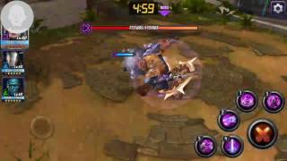 Marvel Future Fight | Clea T2 vs Black Dwarf Solo No Striker [World Boss]