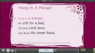 Away In A Manger [ESSENTIALS: Christmas Carols] - Words on Screen™ v2 Sample