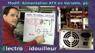 EB_#146 Modification d'une Alimentation de PC en Alimentation Variable, Partie 1