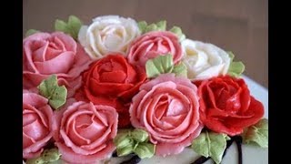 Розы из масляного крема.???Рецепт масляного крема. MK.