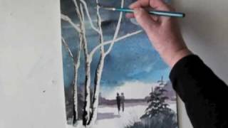 Watercolour demo aquarelle  "A walk to remember"