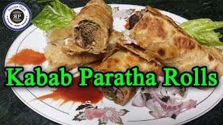 Kabab Paratha Rolls | Crispy Bread Meat Ball Rolls | RecipePlan