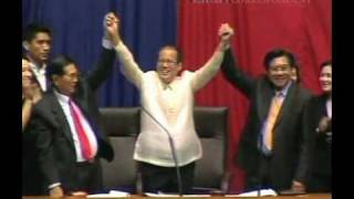 Philippine Congress proclaimes Benigno Aquino III as new president